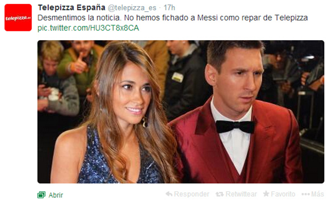 Messi y Telepizza en el Balón de Oro - Reputación Online